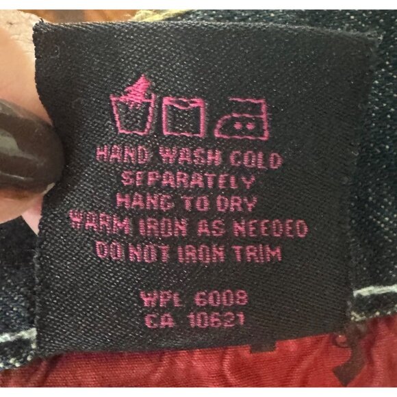 Rock & Roll Cowgirl Womens L Denim Mini Skirt Western Cowgirl Embroidered Pocket - Picture 9 of 13